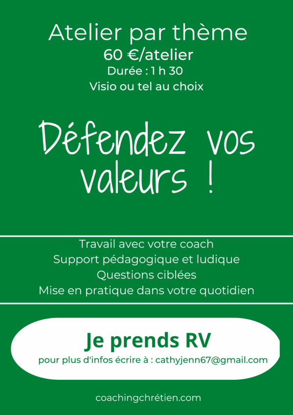 Atelier defendez vos valeurs